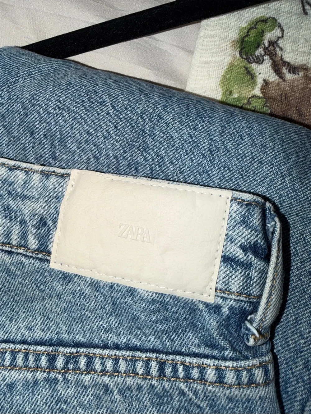 Zara Light Blue Wide-Leg Jeans